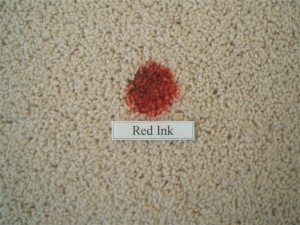 red ink stain