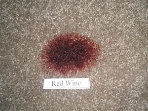 red wine stain