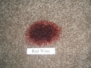 red wine stain